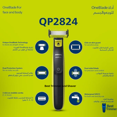 Picture of Philips QP2824/10 OneBlade Face + Body Trimmer
