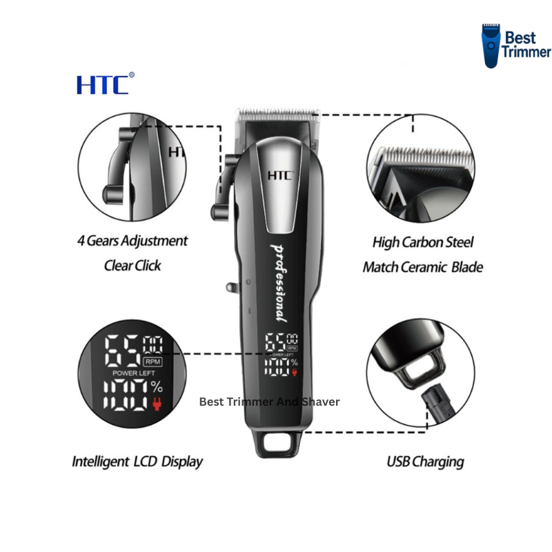 Picture of HTC CT-8083 Professional Hair Clipper and Beard Trimmer Salon Series for Men