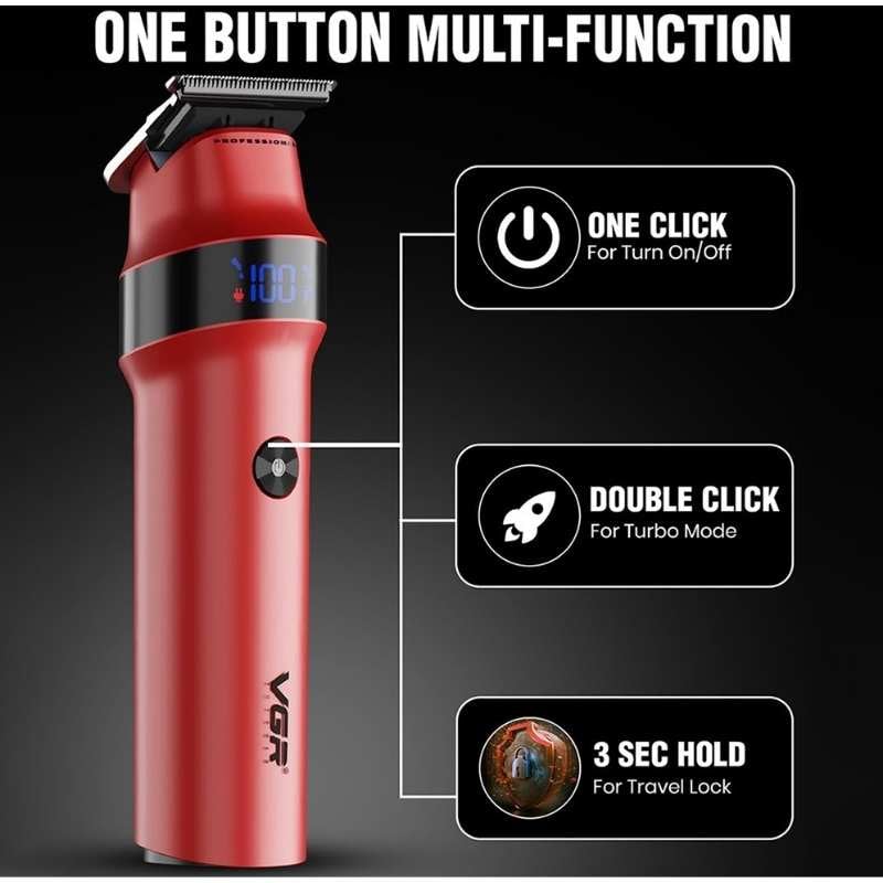 Picture of VGR V-987 Rosso Professional Beard and Moustache Trimmer for Men