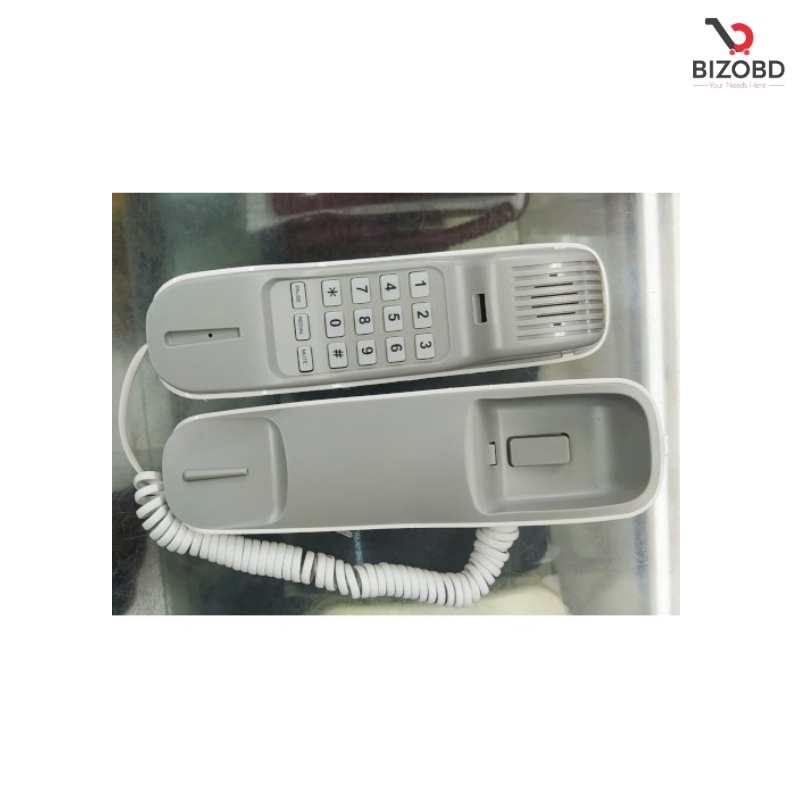 Picture of HelloTel TS-200 Plus Telephone White, Black & Maroon Color - Black