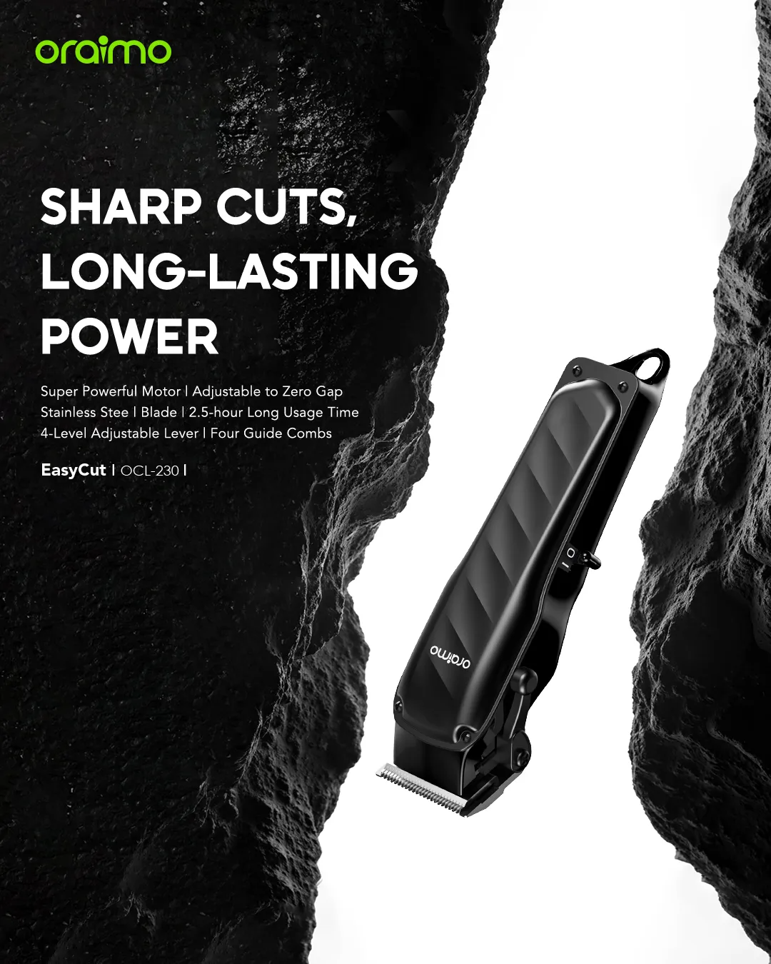 Picture of Oraimo OCL-230 Professional Cordless Hair Clipper atar seo tag ki