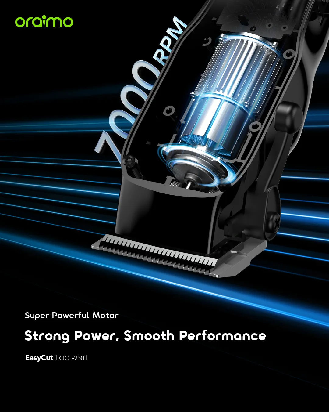 Picture of Oraimo OCL-230 Professional Cordless Hair Clipper atar seo tag ki