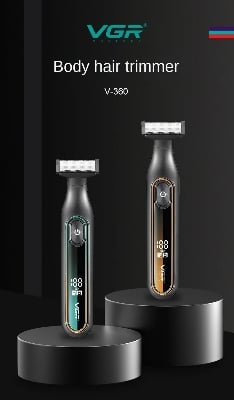 Picture of VGR 360 Hair Trimmer Waterproof Household Rechargeable Adjustable Hair Trimmer Full Body Washable Reciprocating Men's Trimmer