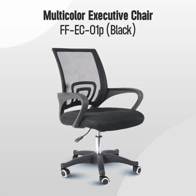Picture of Furniture Finds FF-EC-01p Multicolor Executive Chair (Black)