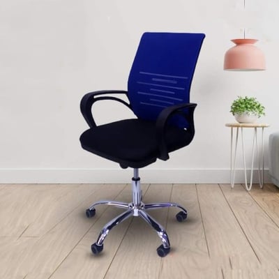 Picture of Furniture Finds FF-EC-04ss Blue Smart Executive Chair
