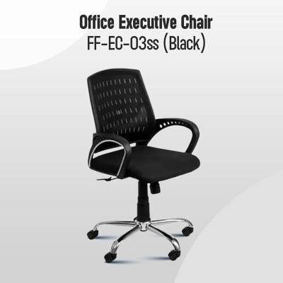 Picture of Furniture Finds FF-EC-03ss Smart Office Executive Chair (best Back Support Chair ) Dim-Mesh (Black)