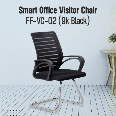 Picture of Furniture Finds FF-VC-02 (9k Black) Smart Office  Visitor Chair