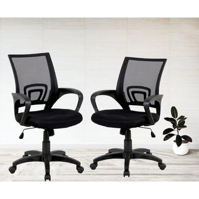 Picture of Furniture Finds FF-Ec-01p (2pcs) Black Smart office executive Chair