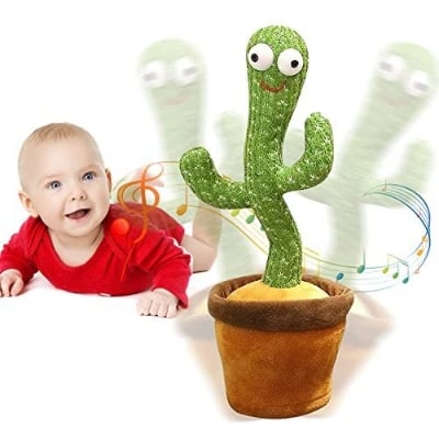 Picture of Cactus Dancing Toys Funny Educational Toy Rechargeable  By Gift Corner Shopping - Multicolor