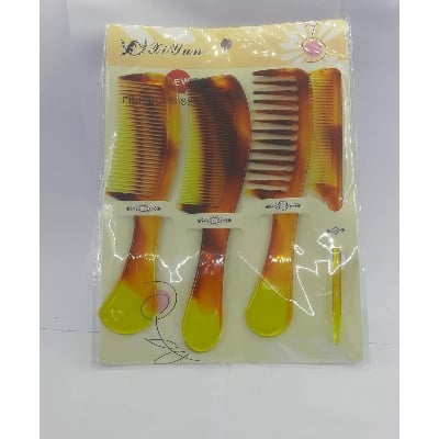 Picture of Stylish Fashionable Hair Nice China Comb Set Of 6Comb - 4 PCS Chiruni - Multicolor