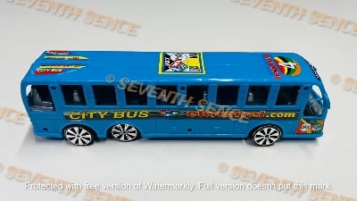 Picture of City Bus Toy For Baby / Plastic City Bus 11 inch By Gift Corner Shopping - Multicolor