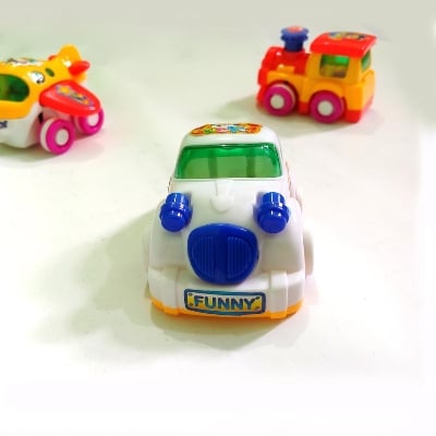 Picture of 3 Piece Push and Go Friction Toy Car (Set of Air Plane, Car, Train) By Gift Corner Shopping - Multicolor