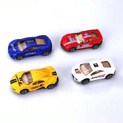 Picture of 4Pcs Mini Racing Car Sports Racing Toy Car For Enjoy Your Child And Kids By Gift Corner Shopping - Multicolor