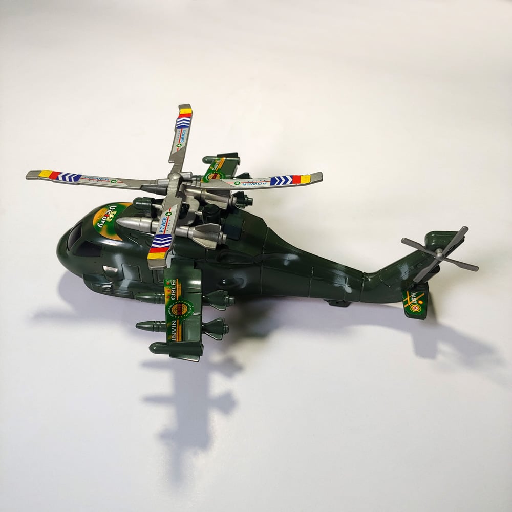 Picture of Pull String Helicopter Toy for Kids By Gift Corner Shopping - Multicolor