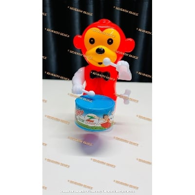 Picture of Dugdugi/ Drummer Toy with Drumming and Dancing Action for Kids/Dolphin Drummer/ Monkey Drummer By Gift Corner Shopping - Multicolor