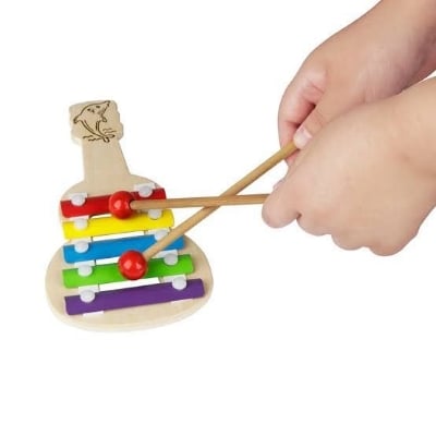 Picture of 5 Scales Xylophone Baby Infant Toy 8 Inches Musical Instrument Puzzle Toys Musical Musical Instruments Children's Gifts - Multicolor By Gift Corner Shopping - Multicolor