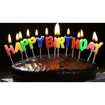 Picture of Happy Birthday Letter Candle For Birthday Cake Decoration By Gift Corner Shopping - Multicolor