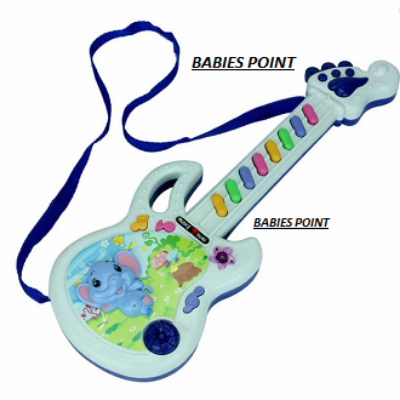 Picture of Guitar Toy Musical Play Kid Boy Girl Toddler Learning Electron Toy( Small Size) By Gift Corner Shopping - Multicolor
