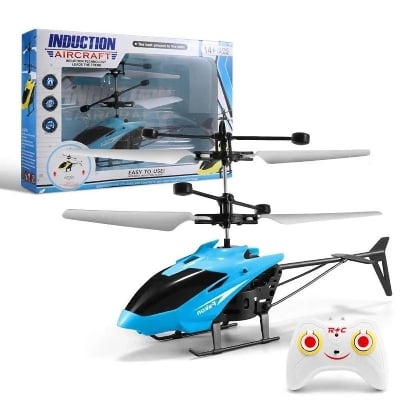 Picture of Magic Hand Sensored Rechargeable Mini Aircraft Helicopter Kids Toy Gift, No Remote, Random Color By Gift Corner Shopping - Multicolor
