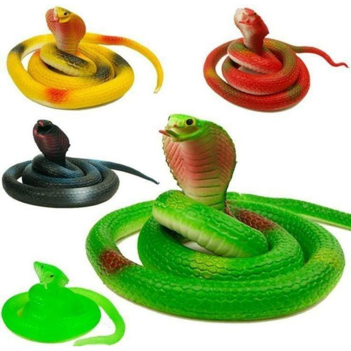 Picture of New Rubber Snake Toy for kids By Gift Corner Shopping - Multicolor