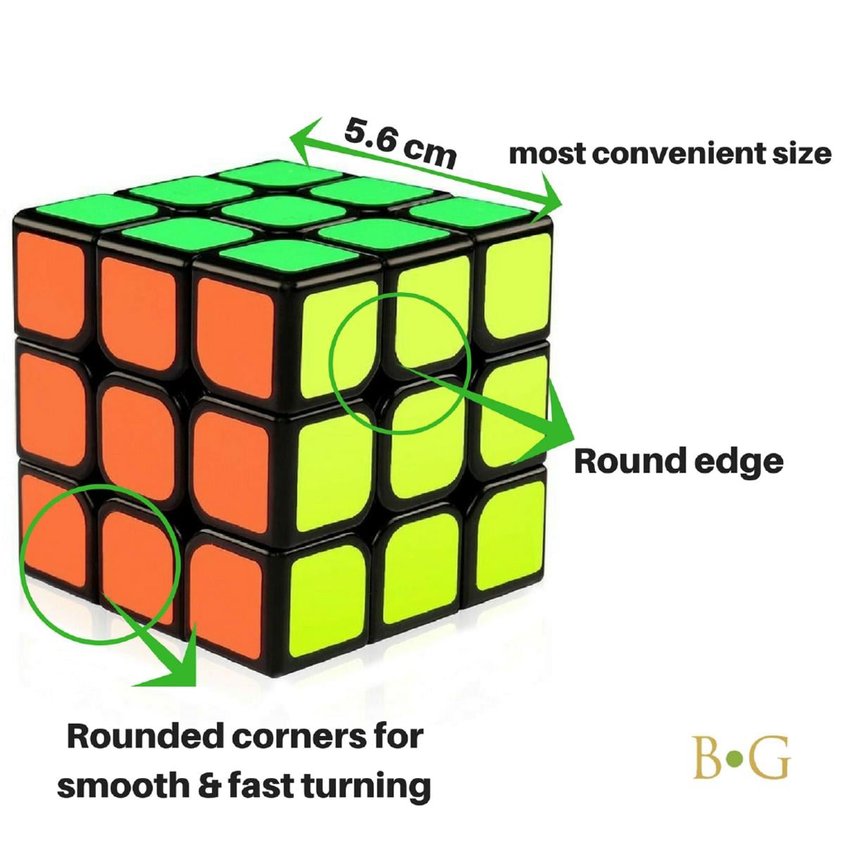 Picture of Multi Color Rubik's Cube/High Quality 3x3x3 Puzzle / 6 Color Rubik's Cube By Gift Corner Shopping - Multicolor