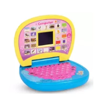Picture of Computer And Learning Abcd, Words & Number Battery Operated Kids Laptop With Led Display And Music -Dancing Cactus - Multicolor