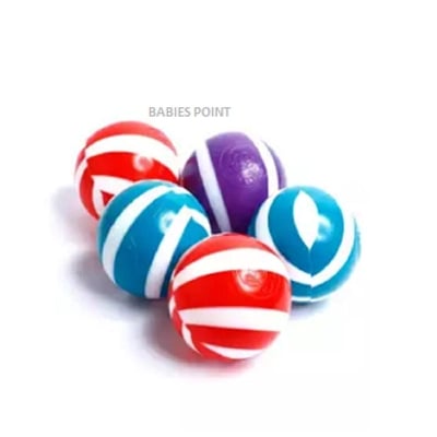 Picture of Double Colored Plastic Kids Ball 5 Pcs - Multicolor