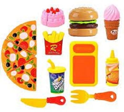 Picture of Exclusive Pizza Cutter Kitchen Toy Set For Kids - Multi Color - Multicolor