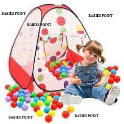 Picture of Exclusive Foldable Play Toy Tent For Kids Baby Children & With 50 Piece Ball. - Multicolor