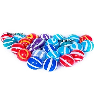 Picture of Double Colored Plastic Kids Ball 10 Pcs - Multicolor