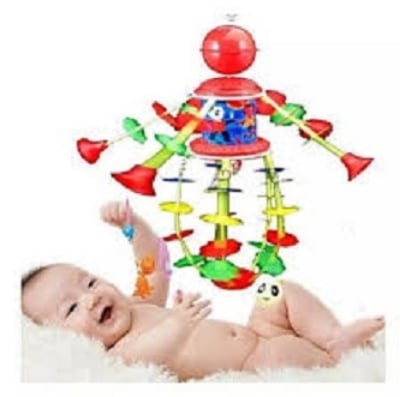Picture of Rotating Bed Bell Toy With Music - Baby Toys - Multicolor