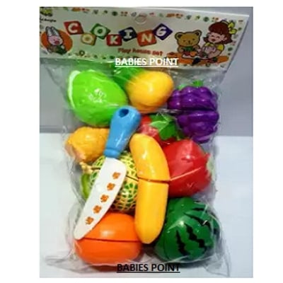 Picture of Exclusive Plastic Fruit Cooking Play House Set Toy Set For Kids- Multi-Color - Multicolor