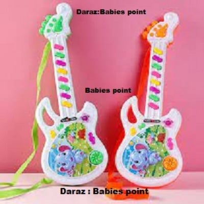Picture of Guitar Toy Musical Play Kid Boy Girl Toddler Learning Electron Toy (Big Size )(Babies Point) - Multicolor