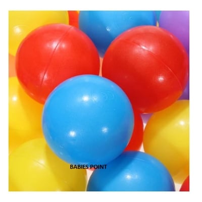 Picture of Colored Plastic Kids Ball 20Pcs - Multicolor