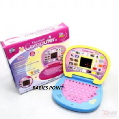 Picture of Educational Computer And Learning Abcd, Words & Number Battery Operated Kids Laptop With Led Display And Music - Multicolor