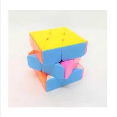 Picture of Exclusive Rubics Cube Smooth Rc1 Plastic Puzzle For Kids And Adult- Multi Color - Multicolor