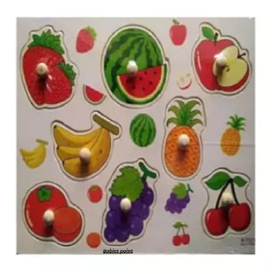 Picture of Wooden Education Puzzle For Kids - Multicolor - Multicolor