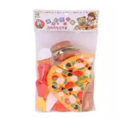 Picture of Exclusive Pizza Cutter Kitchen Toy Set For Kids - Multi Color - Multicolor