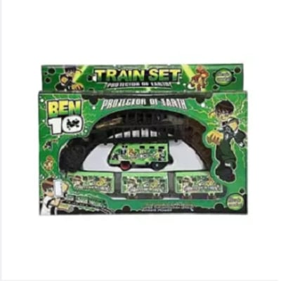 Picture of Exclusive Plastic Battery Operated Train Toy - Green And Black - Green and Black