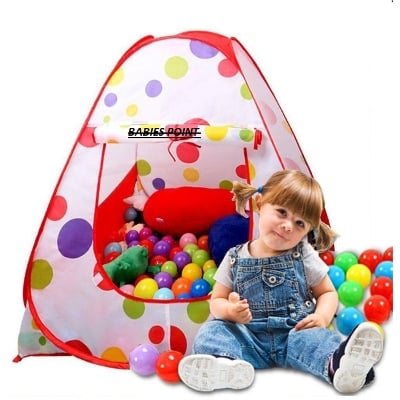 Picture of Exclusive Foldable Play Toy Tent For Kids Baby Children & With 50 Piece Ball. - Multicolor