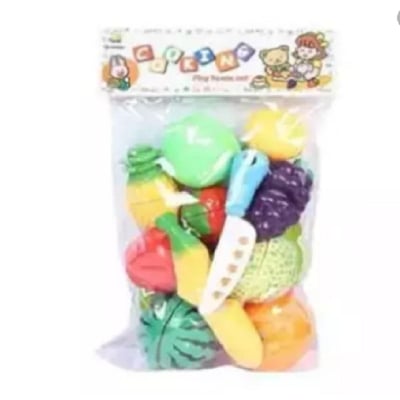 Picture of Exclusive Plastic Fruit Cooking Play House Set Toy Set For Kids- Multi-Color - Multicolor