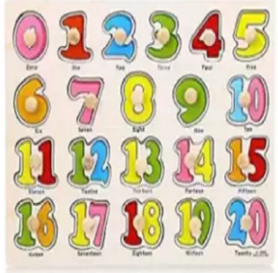 Picture of Wooden Education Puzzle For Kids - Multicolor - Multicolor
