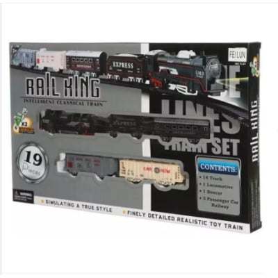 Picture of Rail King Intelligent Classical Train 3D Lighting-19 Pieces By Gift Corner Shopping