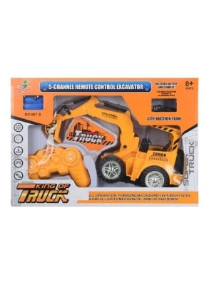 Picture of Remote Control Excavator Car For Boys, Orange Black By Gift Corner Shopping