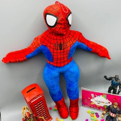 Picture of Soft spider-man toy By Gift Corner Shopping - Multicolor