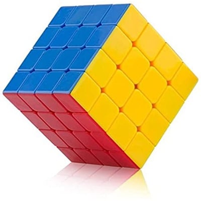 Picture of 4 by 4 Stickerless Magic Speed Cube By Gift Corner Shopping - Multicolor