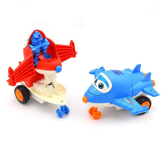 Picture of Plane Transforming toy for kids By Gift Corner Shopping - Multicolor