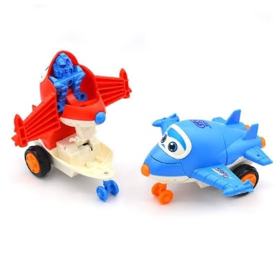 Picture of Plane Transforming toy for kids By Gift Corner Shopping - Multicolor