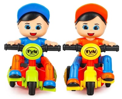 Picture of kids stunt tricycle toy By Gift Corner Shopping - Multicolor