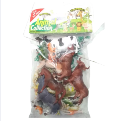 Picture of Animal Toy Zoo Animal set for Kids 26pcs- 6pcs (12cm*6cm) 20 pcs(6cm*2.5cm) By Gift Corner Shopping
